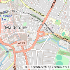 Map of Maidstone, Kent