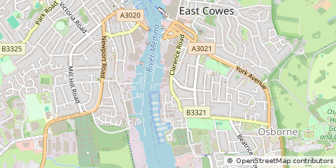 Map of East Cowes