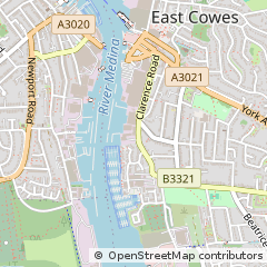 Map of East Cowes
