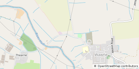 Map of Wawne, Hull East Yorkshire