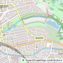Map of Leamington SPA, Warwickshire