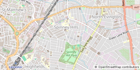 Map of Leicester