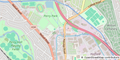 Map of Birmingham, West Midlands