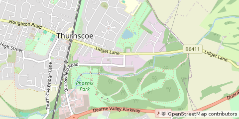 Map of Rotherham