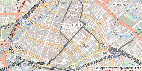 Map of Manchester