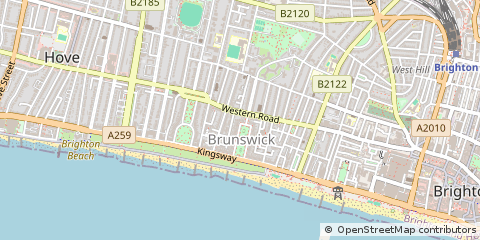 Map of Hove, East Sussex