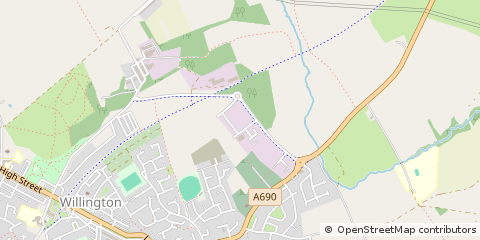 Map of Crook, Co Durham