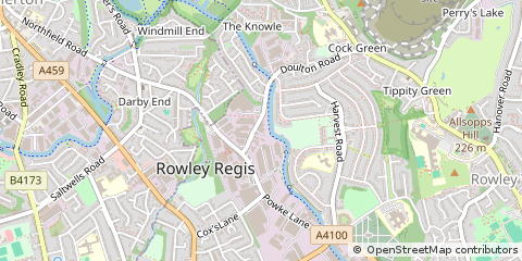 Map of West Midlands