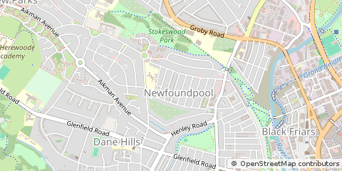 Map of Leicester
