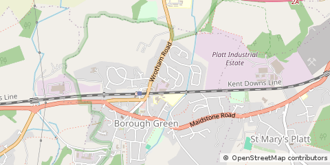 Map of Sevenoaks, Kent