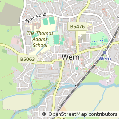 Map of Shrewsbury, Shropshire