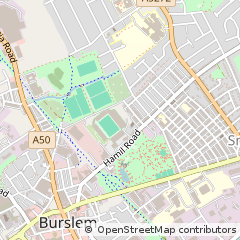 Map of Stoke-on-Trent, Staffordshire