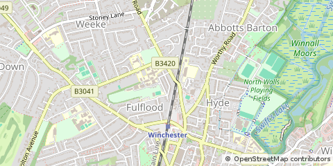 Map of Winchester