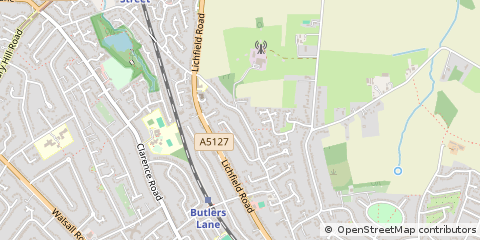 Map of Sutton Coldfield