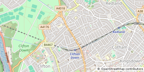 Map of Clifton, Bristol