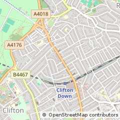 Map of Clifton, Bristol