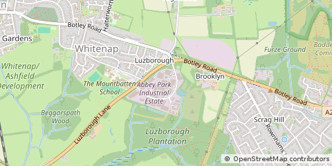 Map of Romsey, Hampshire