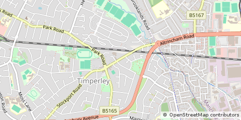 Map of Altrincham,, Cheshire