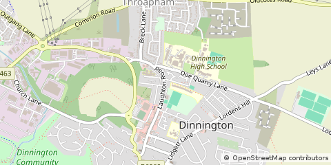 Map of Sheffield, South Yorkshire