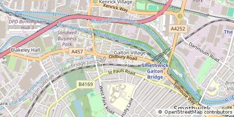 Map of Smethwick, West Midlands