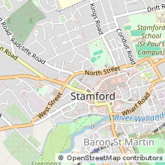 Map of Stamford, Lincolnshire