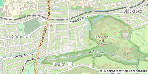 Map of Edinburgh, Midlothian