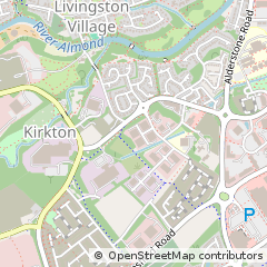 Map of Kirkton Road, Livingston