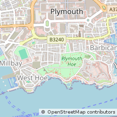 Map of Plymouth, Devon