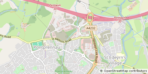 Map of Cardiff