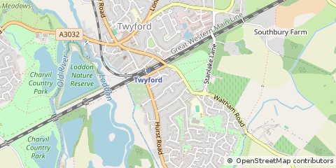 Map of Reading, Berkshire
