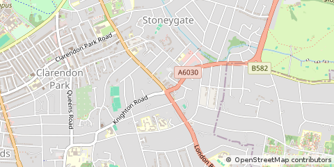 Map of Leicester