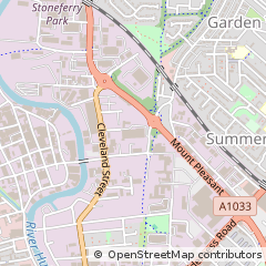 Map of Hull, East Yorkshire