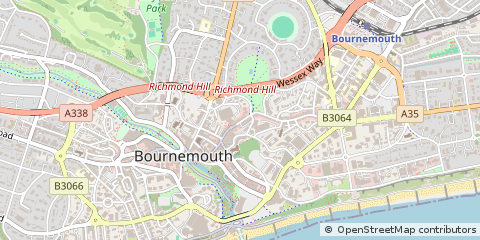 Map of Bournemouth, Dorset