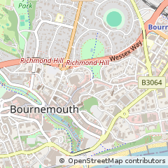 Map of Bournemouth, Dorset