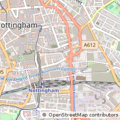 Map of Nottingham, Nottinghamshire