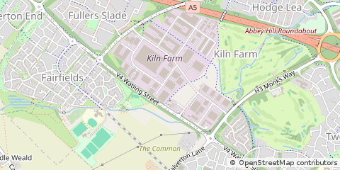 Map of Milton Keynes, Bedfordshire
