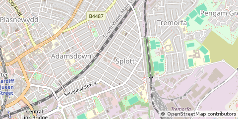 Map of Cardiff