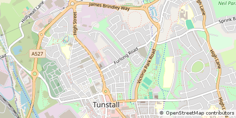Map of Stoke-on-Trent, Staffordshire