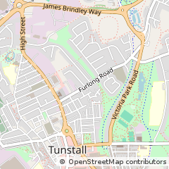 Map of Stoke-on-Trent, Staffordshire