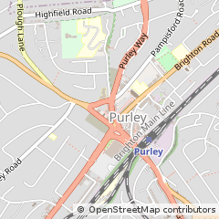 Map of Purley, Surrey
