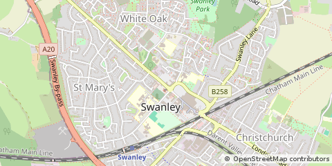 Map of Swanley, Kent