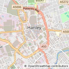 Map of Stoke-on-Trent, Staffordshire