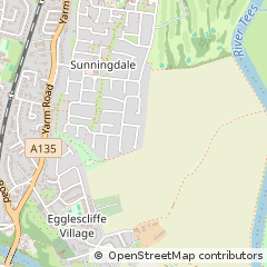 Map of Stockton-on-Tees, Cleveland