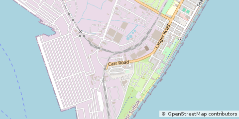Map of Felixstowe