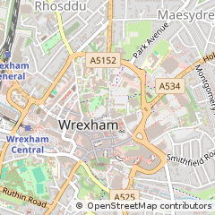 Map of Wrexham