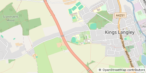 Map of Kings Langley