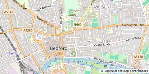Map of Bedford