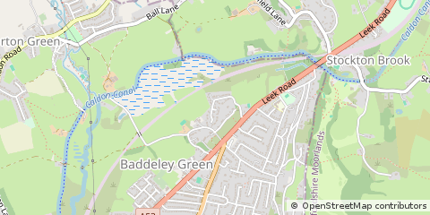 Map of Stockton Brook, Staffordshire