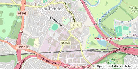 Map of Sharston Industrial Estate, Wythenshaw Manchester