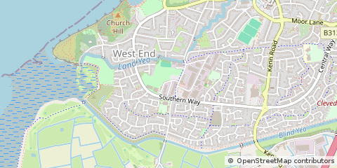 Map of Clevedon, North Somerset